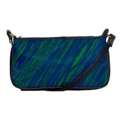 Green Pattern Shoulder Clutch Bags