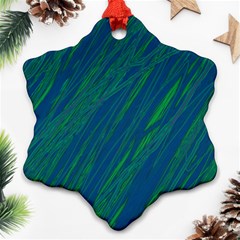 Green Pattern Ornament (snowflake) 