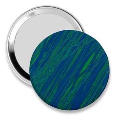 Green Pattern 3  Handbag Mirrors