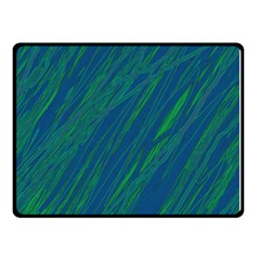 Green Pattern Double Sided Fleece Blanket (small)  by Valentinaart