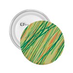 Green and orange pattern 2.25  Buttons Front