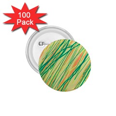 Green And Orange Pattern 1 75  Buttons (100 Pack) 