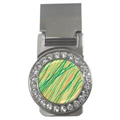 Green And Orange Pattern Money Clips (cz) 