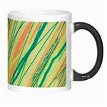 Green and orange pattern Morph Mugs Right