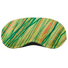 Green And Orange Pattern Sleeping Masks