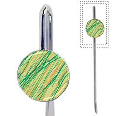 Green And Orange Pattern Book Mark