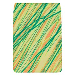 Green And Orange Pattern Flap Covers (s)  by Valentinaart