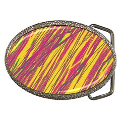 Orange pattern Belt Buckles