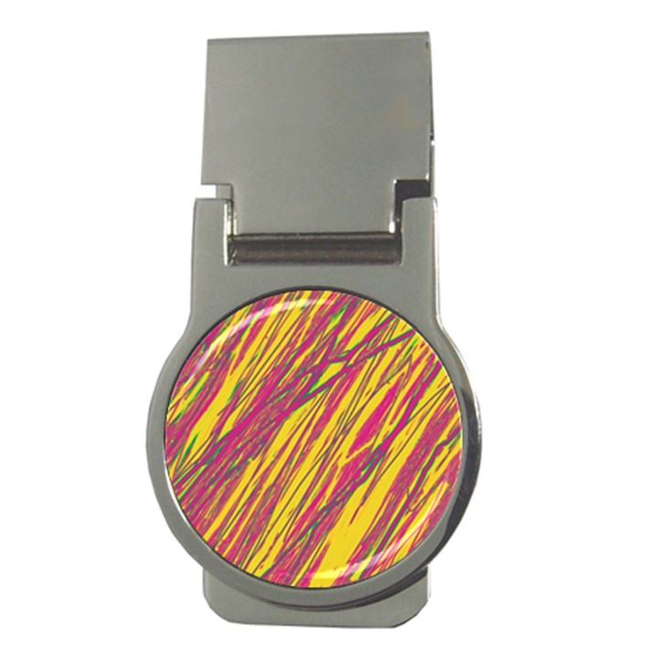 Orange pattern Money Clips (Round) 