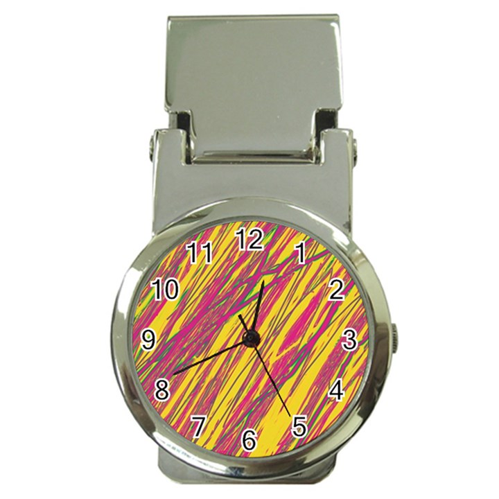 Orange pattern Money Clip Watches