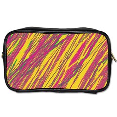 Orange pattern Toiletries Bags