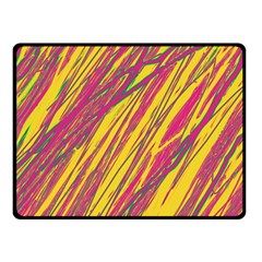 Orange Pattern Fleece Blanket (small) by Valentinaart