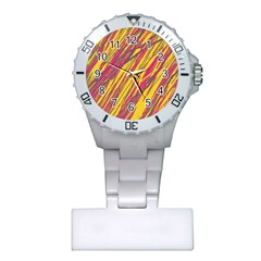 Orange pattern Plastic Nurses Watch