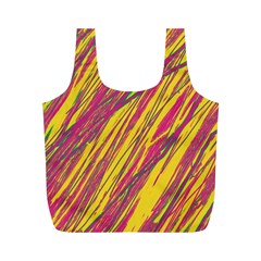 Orange pattern Full Print Recycle Bags (M) 