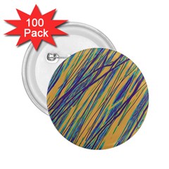 Blue And Yellow Van Gogh Pattern 2 25  Buttons (100 Pack) 