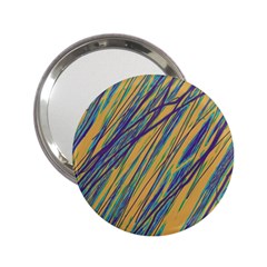 Blue And Yellow Van Gogh Pattern 2 25  Handbag Mirrors