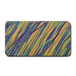 Blue and yellow Van Gogh pattern Medium Bar Mats 16 x8.5  Bar Mat