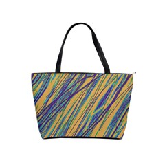 Blue And Yellow Van Gogh Pattern Shoulder Handbags