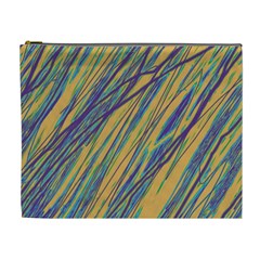 Blue And Yellow Van Gogh Pattern Cosmetic Bag (xl)