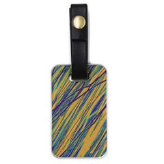 Blue And Yellow Van Gogh Pattern Luggage Tags (one Side) 