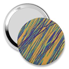 Blue And Yellow Van Gogh Pattern 3  Handbag Mirrors