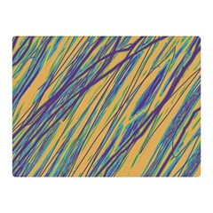 Blue And Yellow Van Gogh Pattern Double Sided Flano Blanket (mini) 