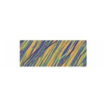 Blue and yellow Van Gogh pattern Satin Scarf (Oblong) Front