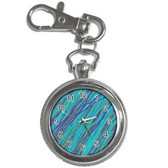 Blue Pattern Key Chain Watches