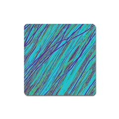 Blue Pattern Square Magnet