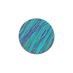 Blue Pattern Golf Ball Marker by Valentinaart