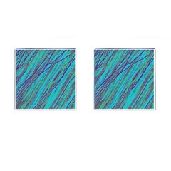 Blue Pattern Cufflinks (square)