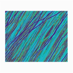 Blue Pattern Small Glasses Cloth (2-side) by Valentinaart