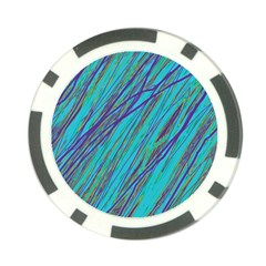 Blue Pattern Poker Chip Card Guards