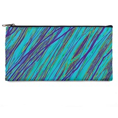 Blue Pattern Pencil Cases by Valentinaart