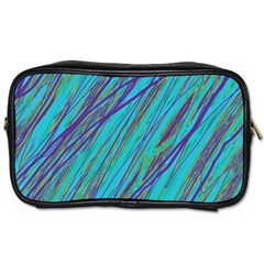 Blue Pattern Toiletries Bags