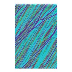 Blue Pattern Shower Curtain 48  X 72  (small)  by Valentinaart