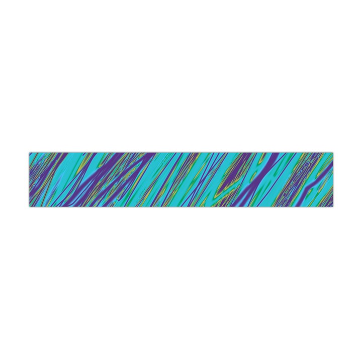 Blue pattern Flano Scarf (Mini)