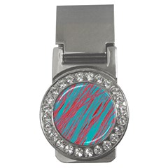 Red and blue pattern Money Clips (CZ) 