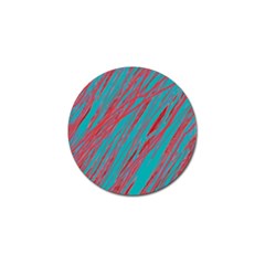 Red and blue pattern Golf Ball Marker