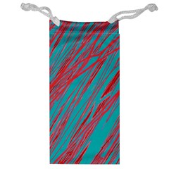 Red and blue pattern Jewelry Bags