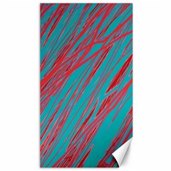 Red and blue pattern Canvas 40  x 72  