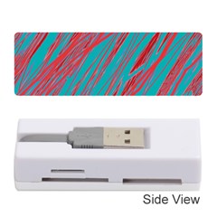 Red and blue pattern Memory Card Reader (Stick) 