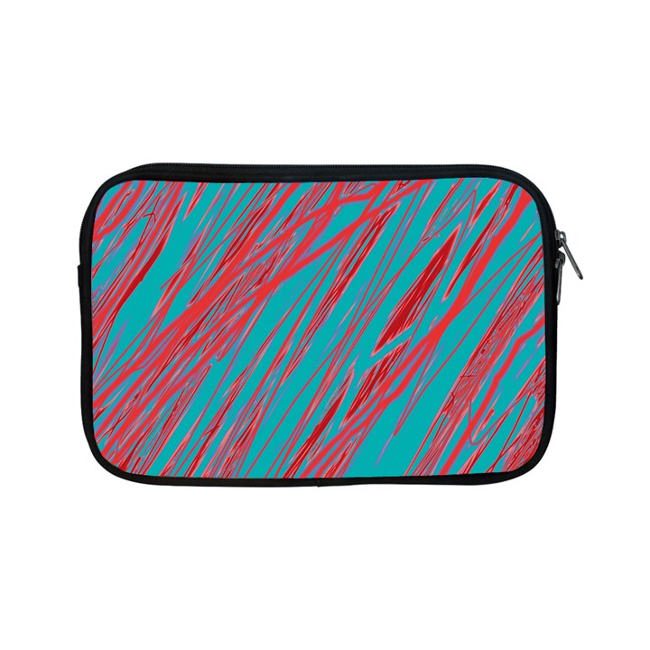 Red and blue pattern Apple iPad Mini Zipper Cases