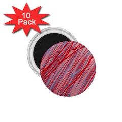 Pink And Red Decorative Pattern 1 75  Magnets (10 Pack) 