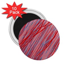 Pink And Red Decorative Pattern 2 25  Magnets (10 Pack) 