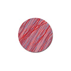 Pink And Red Decorative Pattern Golf Ball Marker by Valentinaart