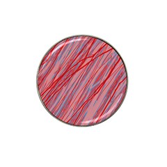 Pink And Red Decorative Pattern Hat Clip Ball Marker (4 Pack)