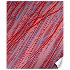 Pink And Red Decorative Pattern Canvas 8  X 10 