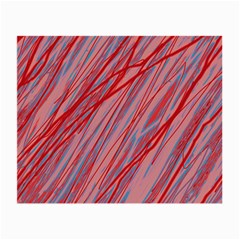 Pink And Red Decorative Pattern Small Glasses Cloth (2-side)