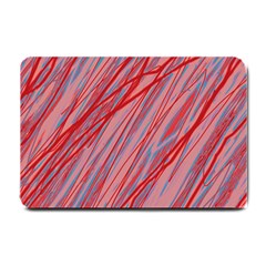 Pink And Red Decorative Pattern Small Doormat  by Valentinaart